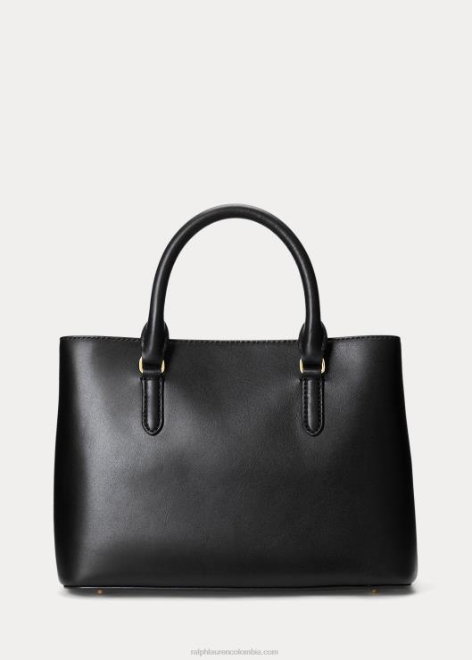 bolso satchel marcy pequeño de piel mujer negro Ralph Lauren 2XR2V5355