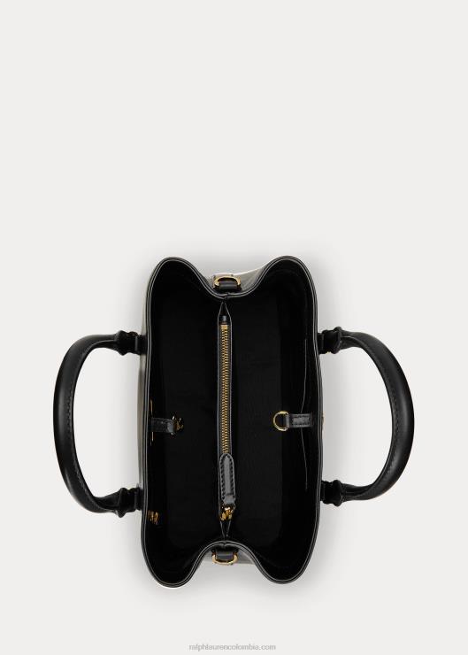 bolso satchel marcy pequeño de piel mujer negro Ralph Lauren 2XR2V5355