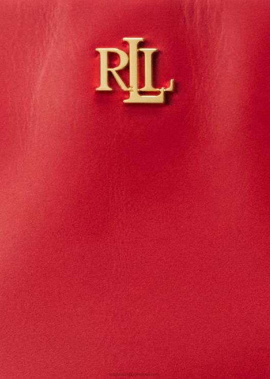 cartera marcy grande de piel mujer rl2000 rojo Ralph Lauren 2XR2V5359