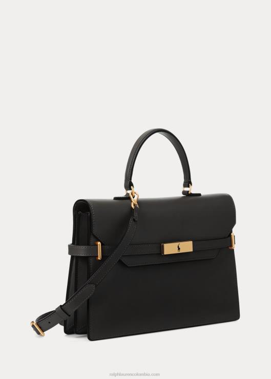 cartera polo id de piel mujer negro Ralph Lauren 2XR2V5187