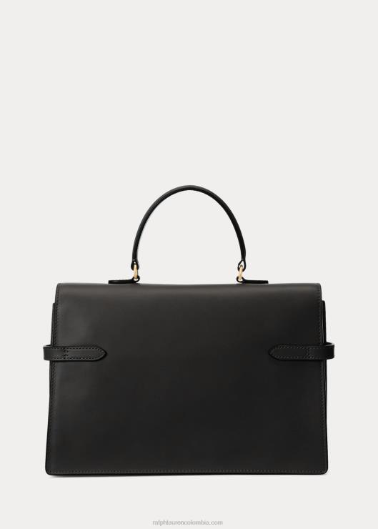 cartera polo id de piel mujer negro Ralph Lauren 2XR2V5187