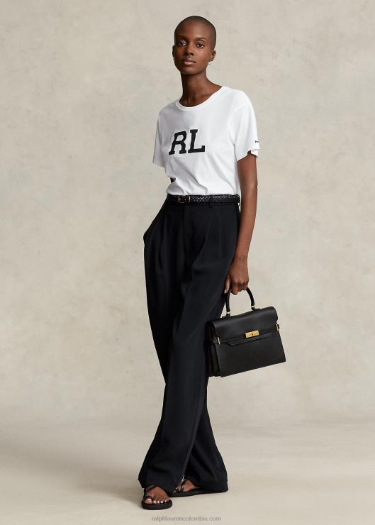 cartera polo id de piel mujer negro Ralph Lauren 2XR2V5187