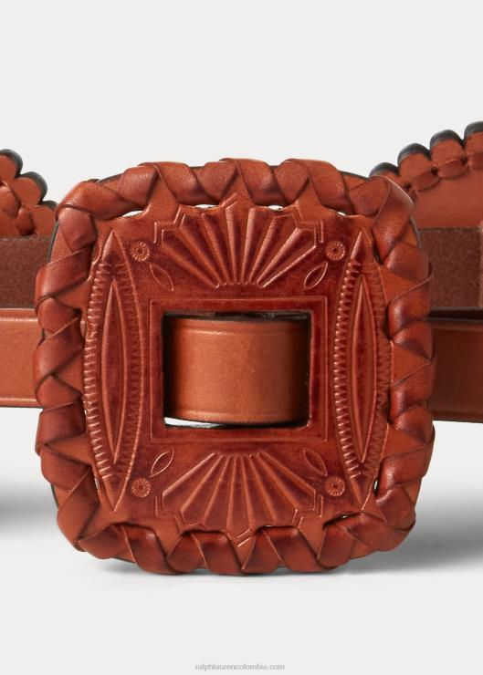 cinturón fino de piel mujer Cuoio Ralph Lauren 2XR2V5565