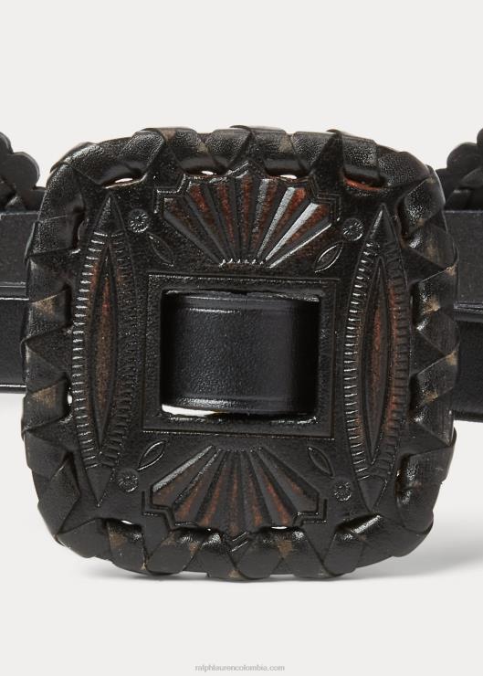 cinturón fino de piel mujer negro Ralph Lauren 2XR2V5566
