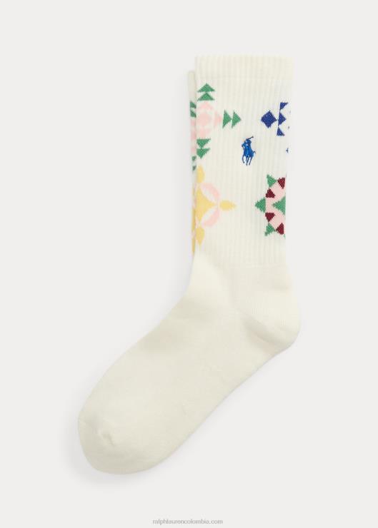 calcetines con motivo capitonado mujer Marfil Ralph Lauren 2XR2V5521