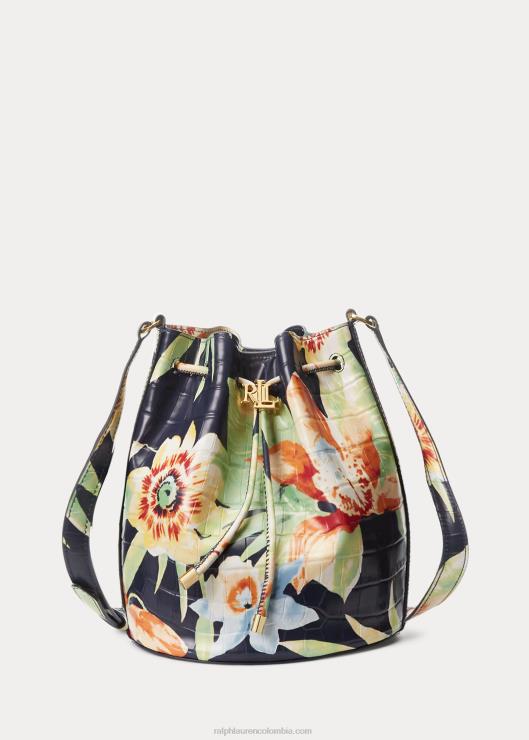 bolso andie floral mediano con cordón mujer puerto deportivo tropical floral Ralph Lauren 2XR2V5443