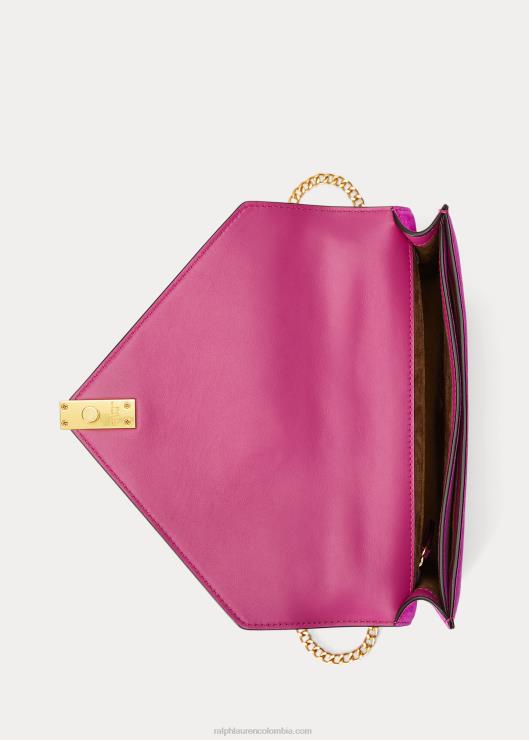 bolso tipo sobre de gamuza polo id mujerRalph Lauren 2XR2V5437