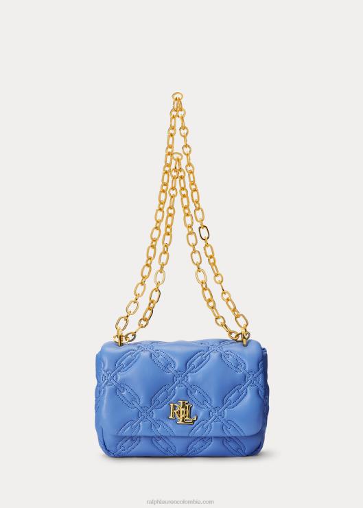 bolso sophee mediano de napa acolchada mujer azul nueva inglaterra Ralph Lauren 2XR2V5448