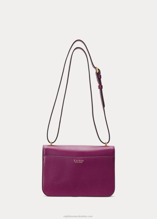 bolso sophee mediano de piel mujer ciruela caspia Ralph Lauren 2XR2V5378