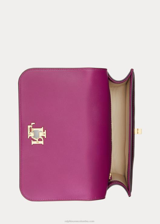 bolso sophee mediano de piel mujer ciruela caspia Ralph Lauren 2XR2V5378