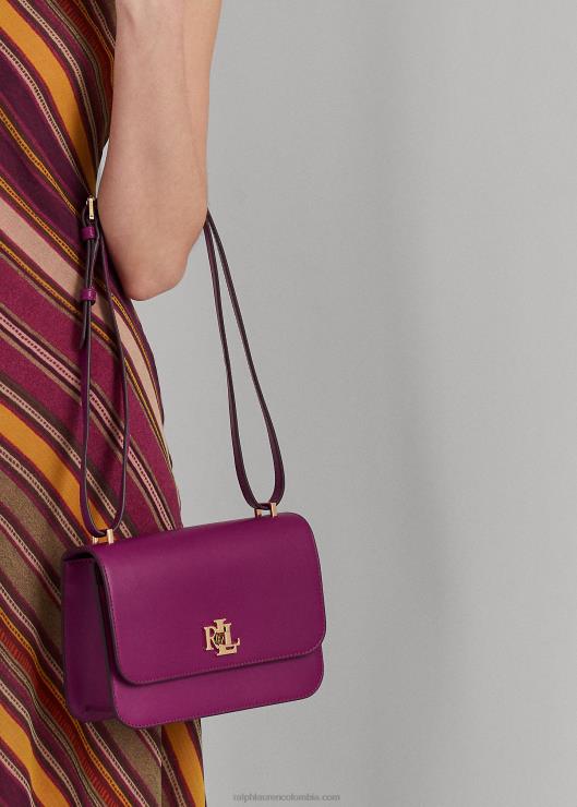 bolso sophee mediano de piel mujer ciruela caspia Ralph Lauren 2XR2V5378