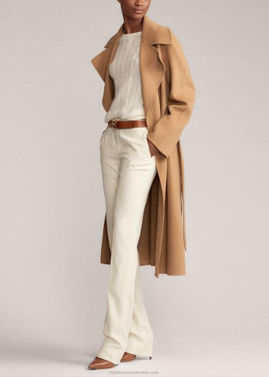 abrigo cruzado leonarda mujer camello Ralph Lauren 2XR2V3596