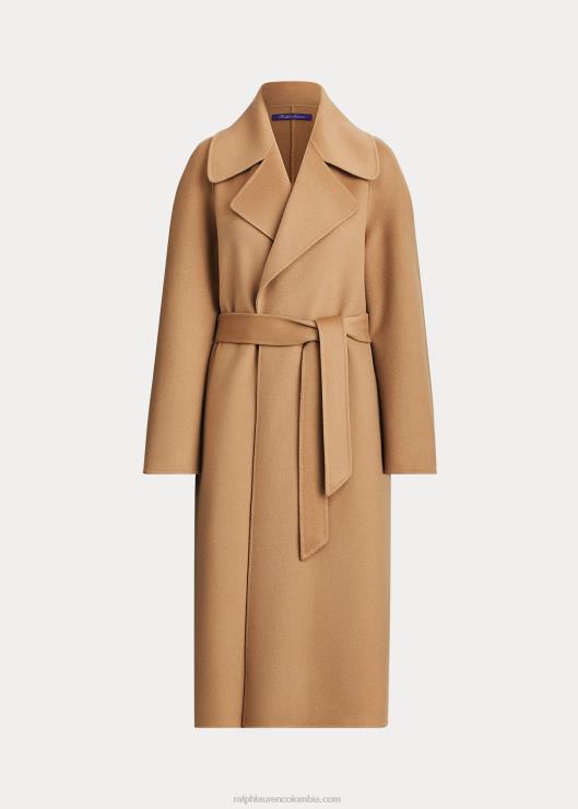 abrigo cruzado leonarda mujer camello Ralph Lauren 2XR2V3596