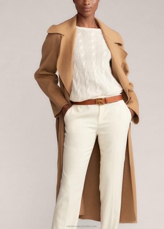 abrigo cruzado leonarda mujer camello Ralph Lauren 2XR2V3596