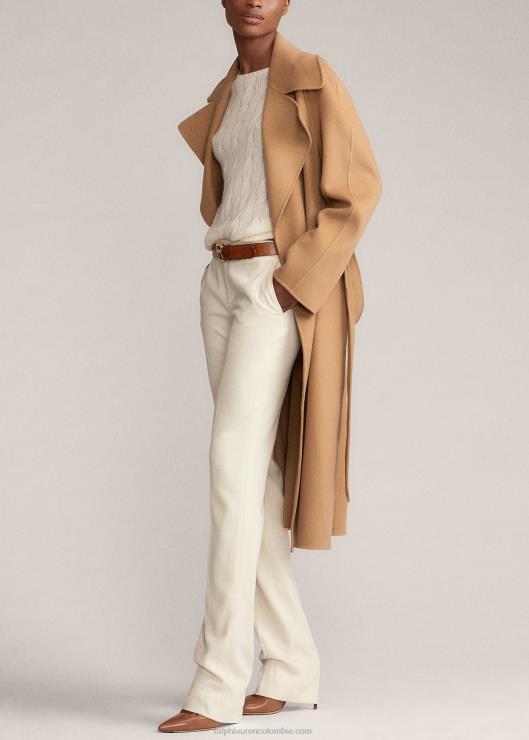 abrigo cruzado leonarda mujer camello Ralph Lauren 2XR2V3596
