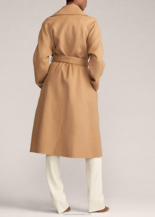 abrigo cruzado leonarda mujer camello Ralph Lauren 2XR2V3596