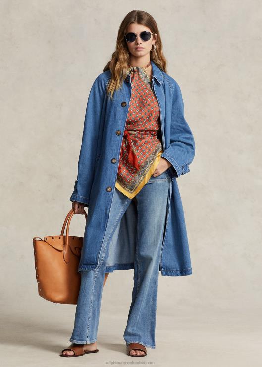 abrigo de mezclilla mujer lavado de bacamacari Ralph Lauren 2XR2V3177