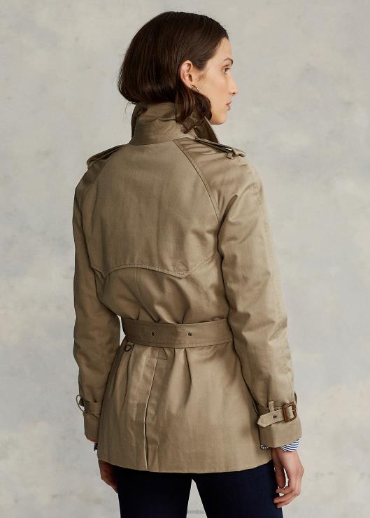 gabardina de sarga con cinturón mujerRalph Lauren 2XR2V4759