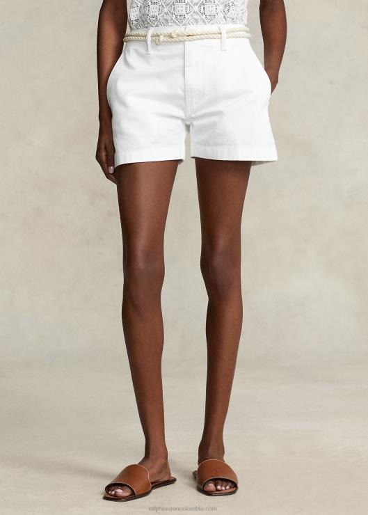 pantalones cortos chinos mujer blanco Ralph Lauren 2XR2V2907