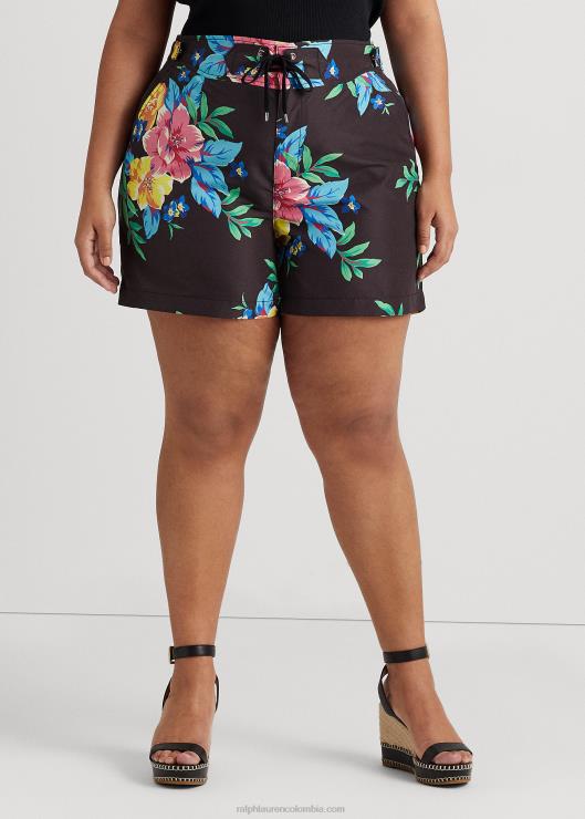 shorts con encaje floral mujer negro multi Ralph Lauren 2XR2V4570