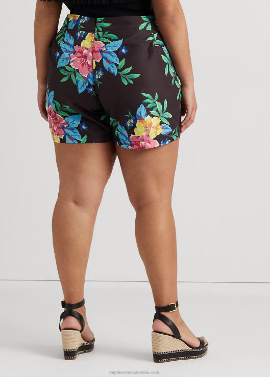 shorts con encaje floral mujer negro multi Ralph Lauren 2XR2V4570