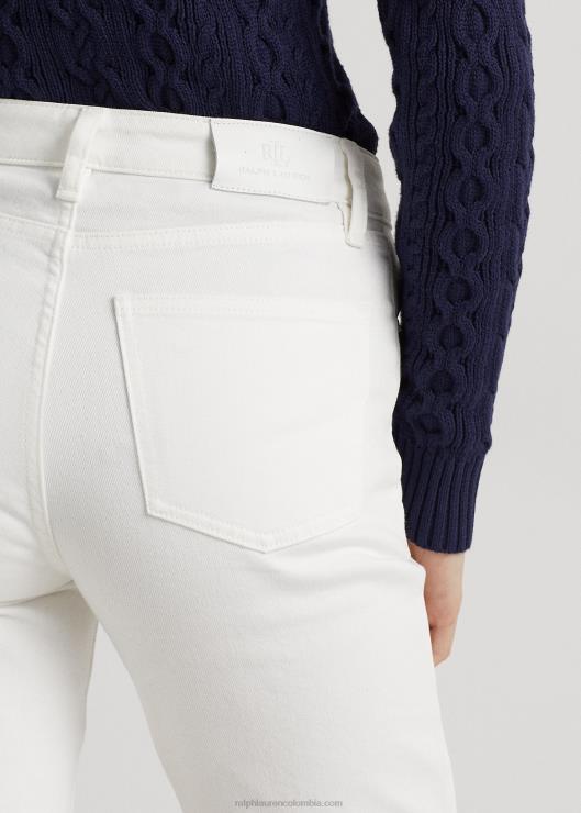 shorts de mezclilla cortados mujer lavado blanco Ralph Lauren 2XR2V4375