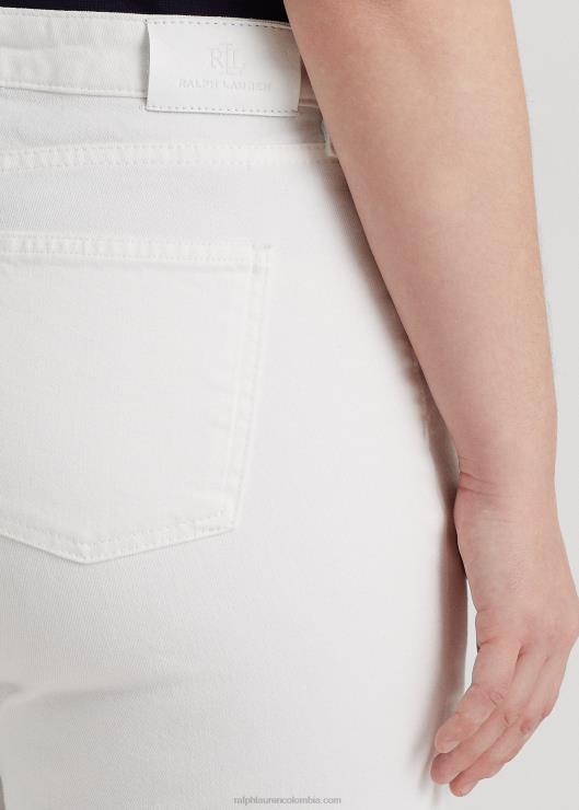 shorts de mezclilla cortados mujer lavado blanco Ralph Lauren 2XR2V4678