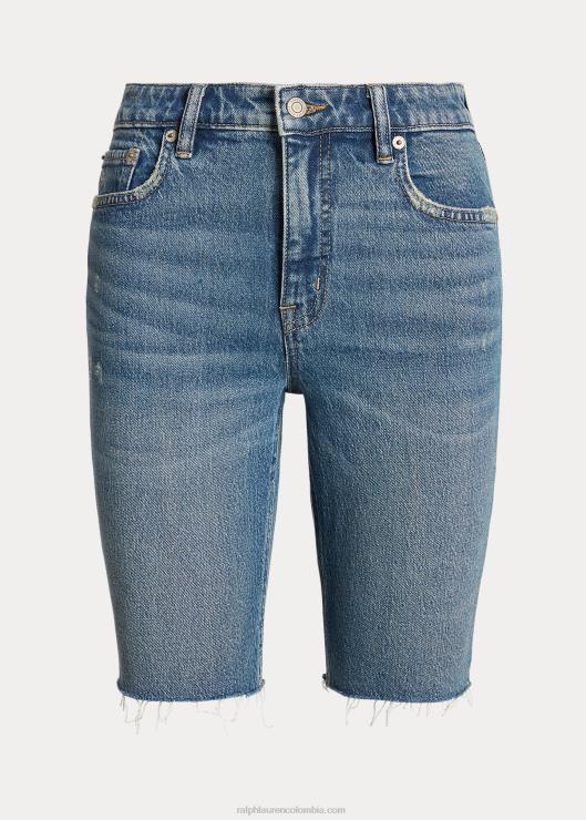 shorts de mezclilla cortados mujer lavado de pastizales Ralph Lauren 2XR2V3999