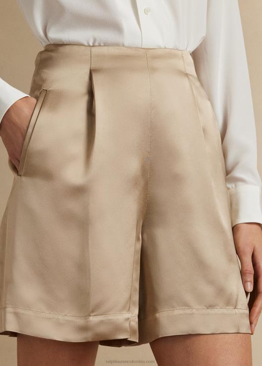 shorts de raso lavado ainsworth mujer Miel Ralph Lauren 2XR2V3536