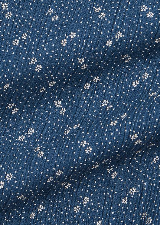 blusa de gasa de algodón arrugado floral mujer azul Ralph Lauren 2XR2V3652