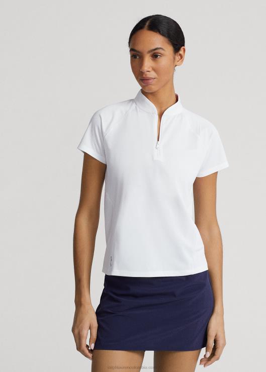 camisa híbrida de corte entallado mujer cerámica blanca/rosa del desierto Ralph Lauren 2XR2V3566