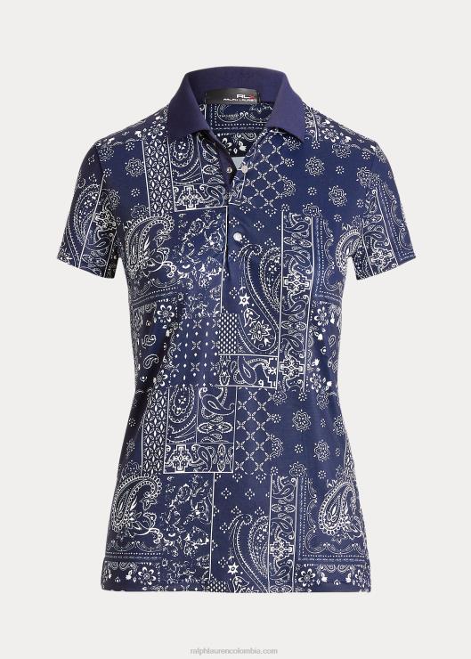 playera tipo polo con estampado de bandana mujerRalph Lauren 2XR2V9188