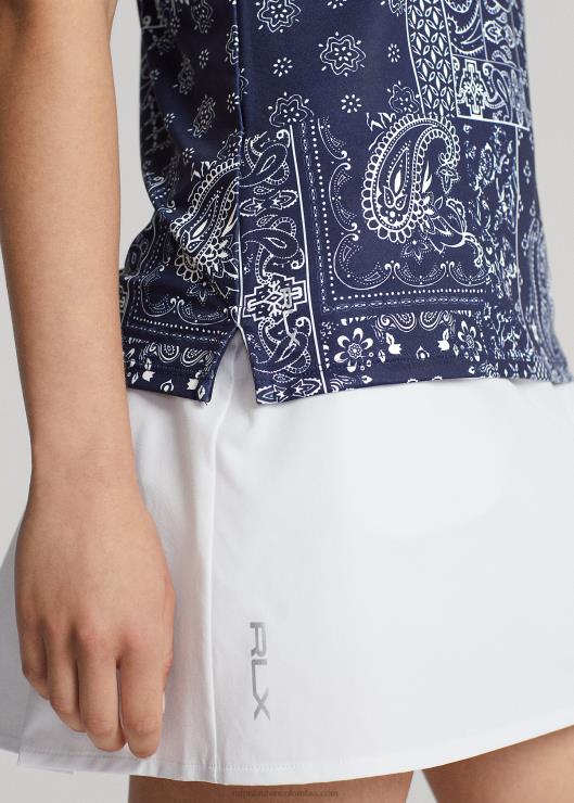 playera tipo polo con estampado de bandana mujerRalph Lauren 2XR2V9188