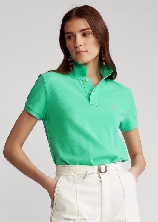 polo de malla de corte clásico mujer atardecer verde Ralph Lauren 2XR2V9223