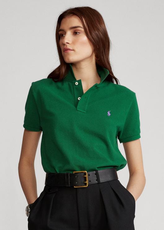 polo de malla de corte clásico mujer bosque nuevo Ralph Lauren 2XR2V9226