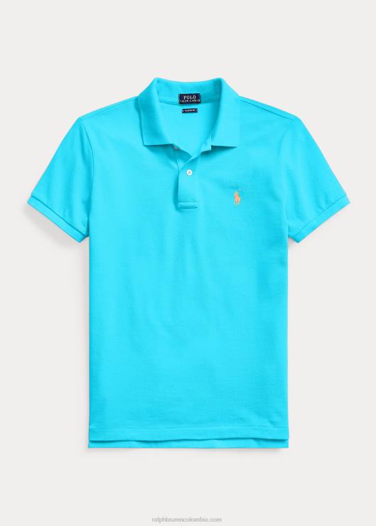 polo de malla de corte clásico mujer cala azul Ralph Lauren 2XR2V9230