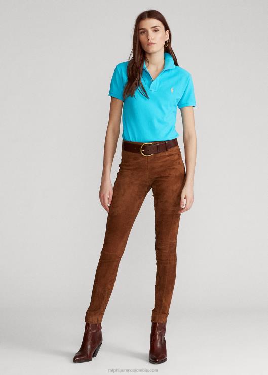 polo de malla de corte clásico mujer cala azul Ralph Lauren 2XR2V9230