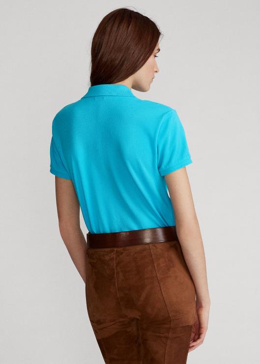polo de malla de corte clásico mujer cala azul Ralph Lauren 2XR2V9230