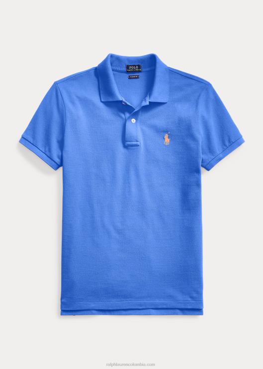polo de malla de corte clásico mujer nuevo iris azul Ralph Lauren 2XR2V9233