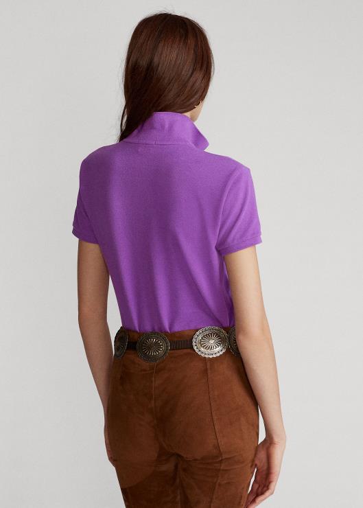 polo de malla de corte clásico mujer paloma morada Ralph Lauren 2XR2V9237