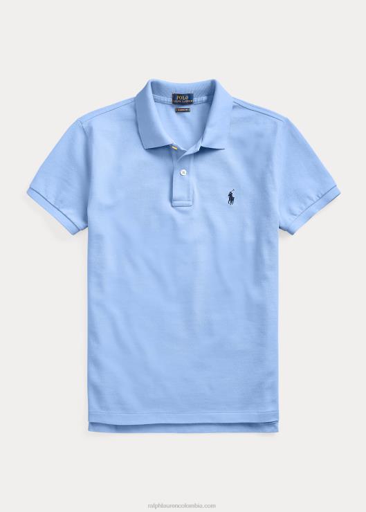 polo de malla de corte clásico mujer puerto isla azul Ralph Lauren 2XR2V9231