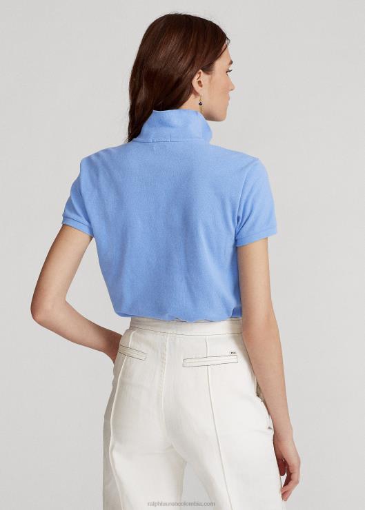 polo de malla de corte clásico mujer puerto isla azul Ralph Lauren 2XR2V9231