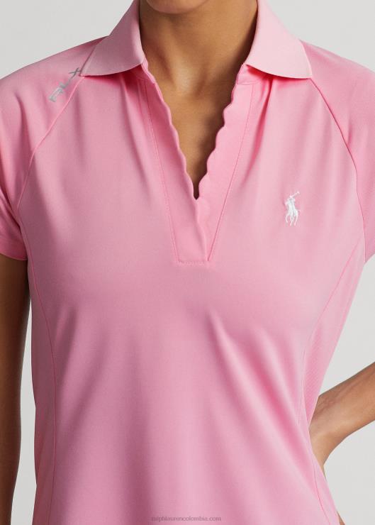 polo de piqué entallado mujer flamenco rosa Ralph Lauren 2XR2V9391
