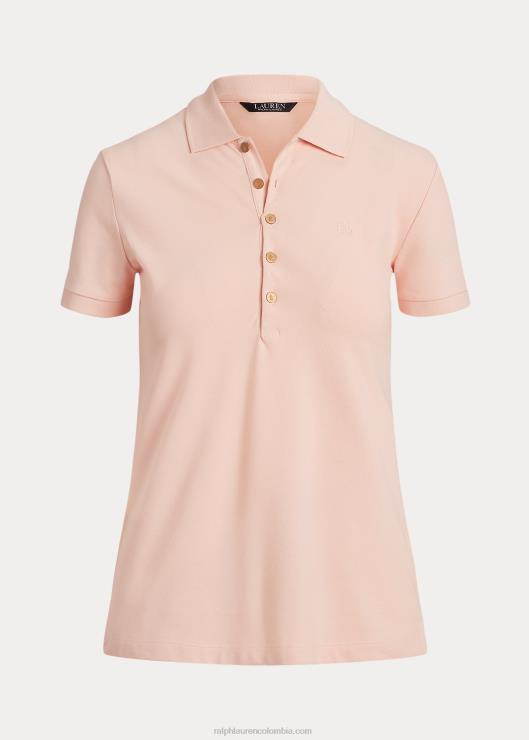 polo de piqué mujer Rosa palido Ralph Lauren 2XR2V4014