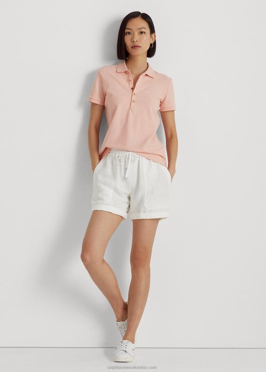 polo de piqué mujer Rosa palido Ralph Lauren 2XR2V4014