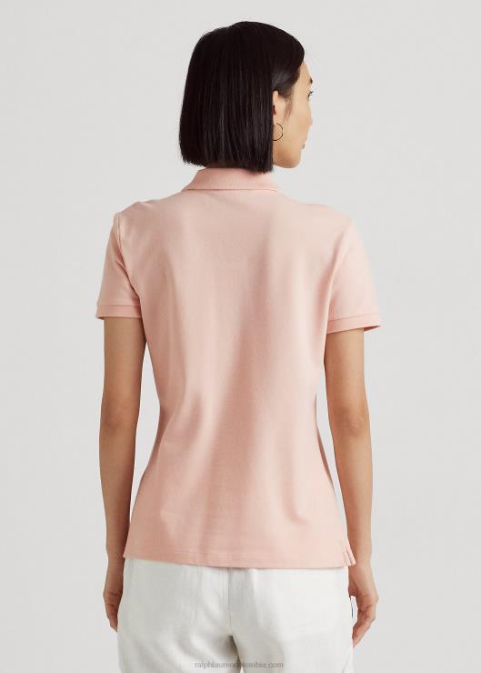 polo de piqué mujer Rosa palido Ralph Lauren 2XR2V4014