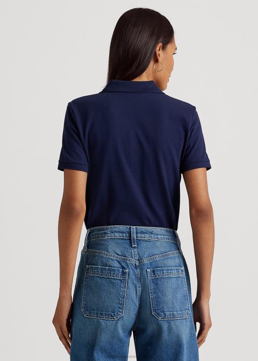 polo de piqué mujer azul marino refinado Ralph Lauren 2XR2V4474