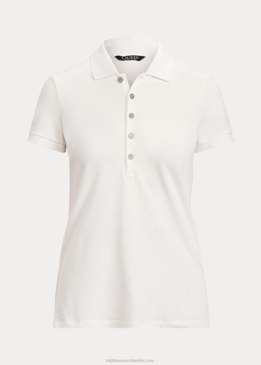 polo de piqué mujer blanco Ralph Lauren 2XR2V4015