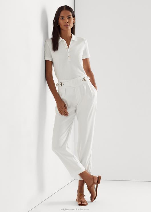 polo de piqué mujer blanco Ralph Lauren 2XR2V4015