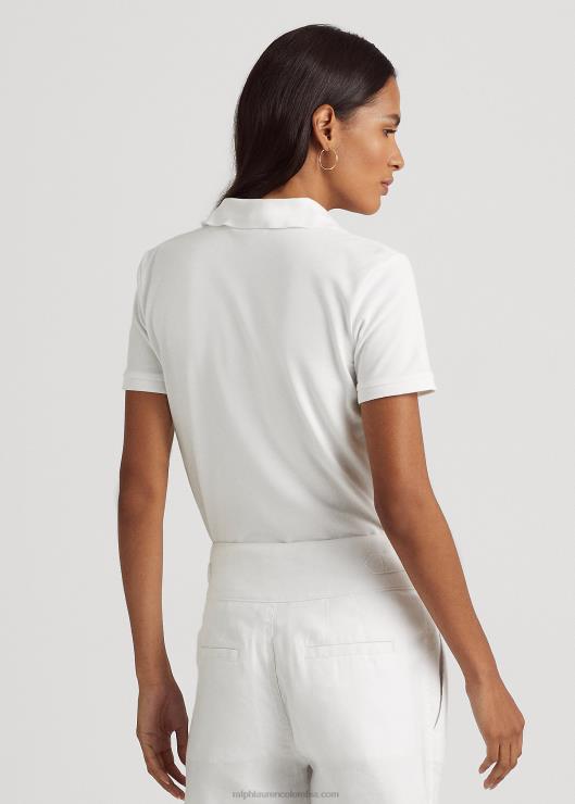 polo de piqué mujer blanco Ralph Lauren 2XR2V4015